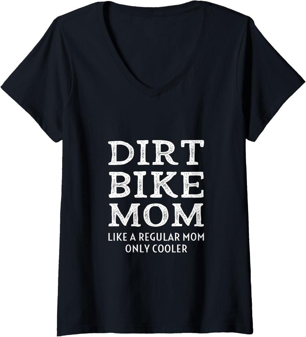 Dirtbike Mom Women’s V-Neck T-Shirt