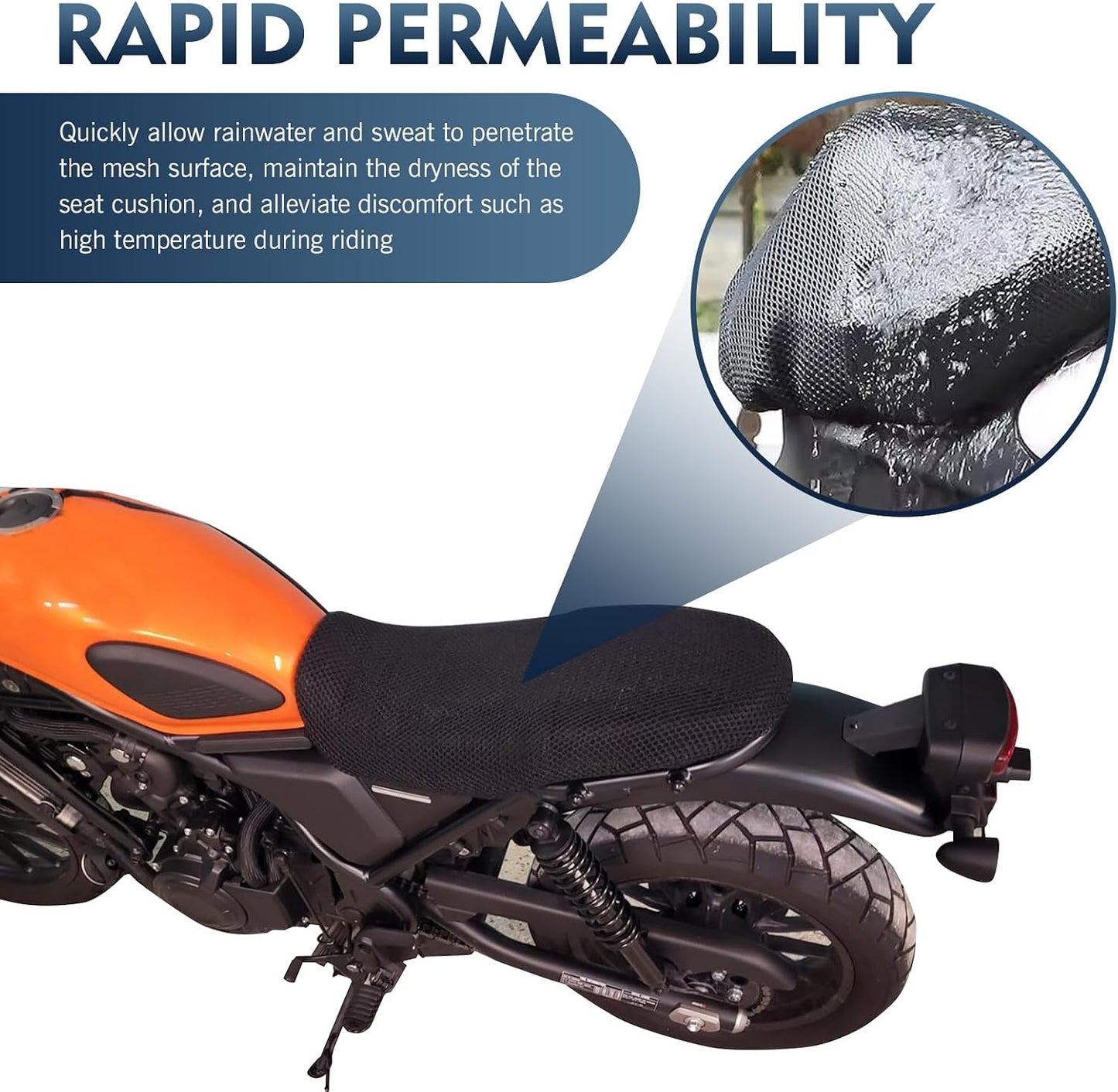 Transform Your Ride with the Ultimate Motorcycle Scooter Moped Seat Cover - Breathable, Anti-Slip Comfort for Every Journey!