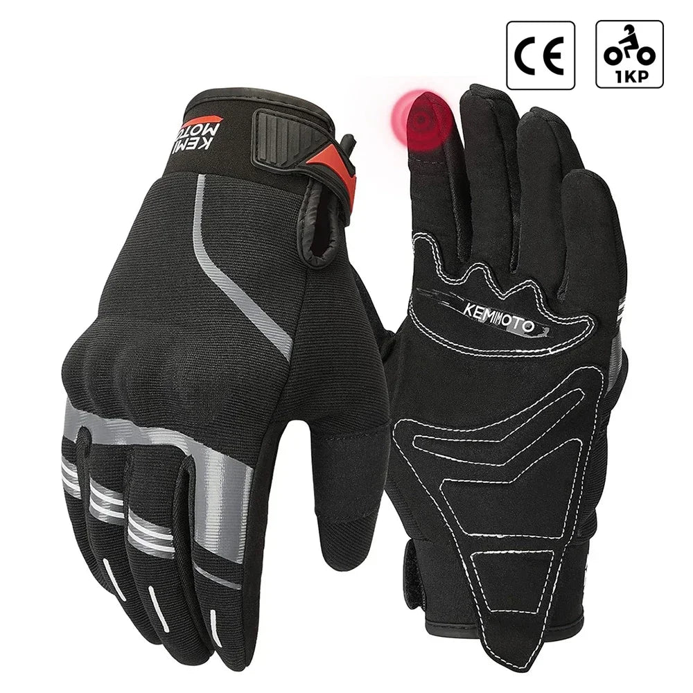 Summer Motorcycle Gloves CE 1KP Riding Gloves Hard Knuckle Touchscreen Motorbike Tactical Gloves for Dirt Bike Motocross ATV UTV