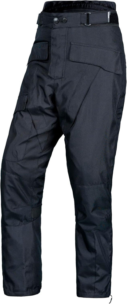 Motorcycle Pants for Men-Dual Sport Dirt Bike Gear -Riding Pants-Waterproof Armor Protective Black