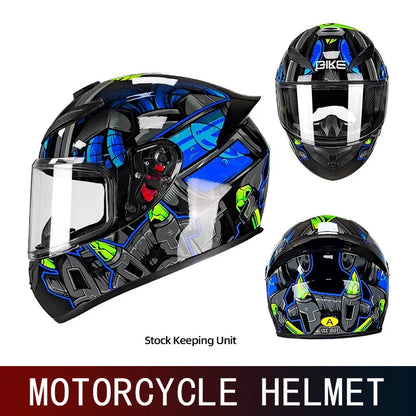 DOT Motorcycle Full Helmet Male Large Tail Retro Cruise Motorcycle Helmet Motorcycle Helmet Full Coverage to Keep Warm.