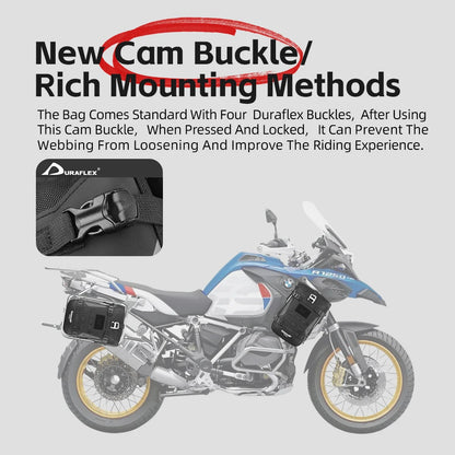 Motorcycle Bumper Bag Waterproof Frame Crash Bar Pack Outdoor Cycling Tool Placement Bag with Inner Support Board