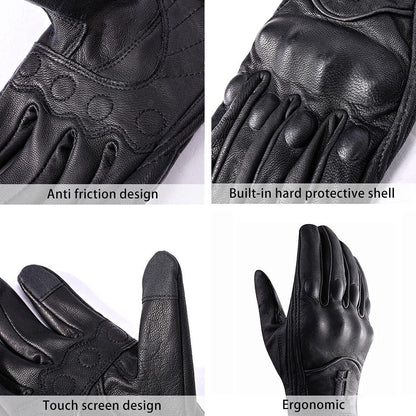 Womens Full Finger Touchscreen Motorcycle Gloves GL016