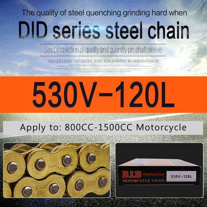 High Quality Motorcycle O-Ring Oil Seal Chain Sets for 428 DID Chain 136 Link 520 525 530 Chains 120 Links with Factory Sale