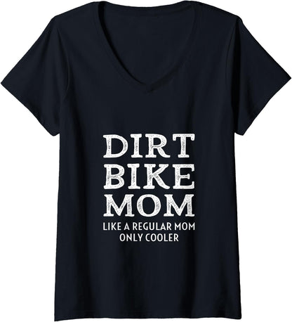 Dirtbike Mom Women’s V-Neck T-Shirt