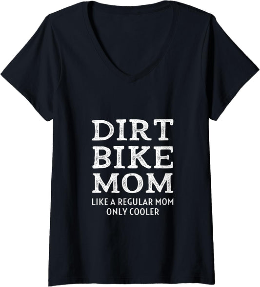 Dirtbike Mom Women’s V-Neck T-Shirt