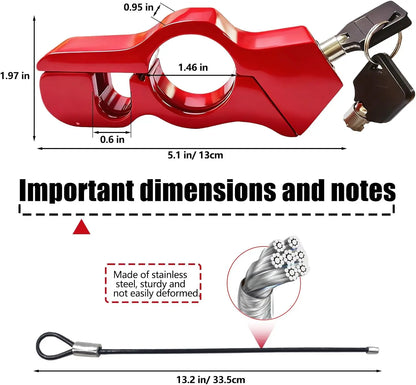Ultimate Motorcycle Security: Helmet & Brake Lock Combo for Complete Theft Protection of Your Bike and Gear