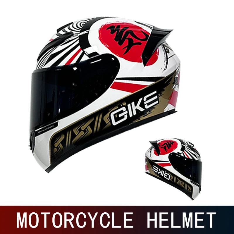 DOT Motorcycle Full Helmet Male Large Tail Retro Cruise Motorcycle Helmet Motorcycle Helmet Full Coverage to Keep Warm.