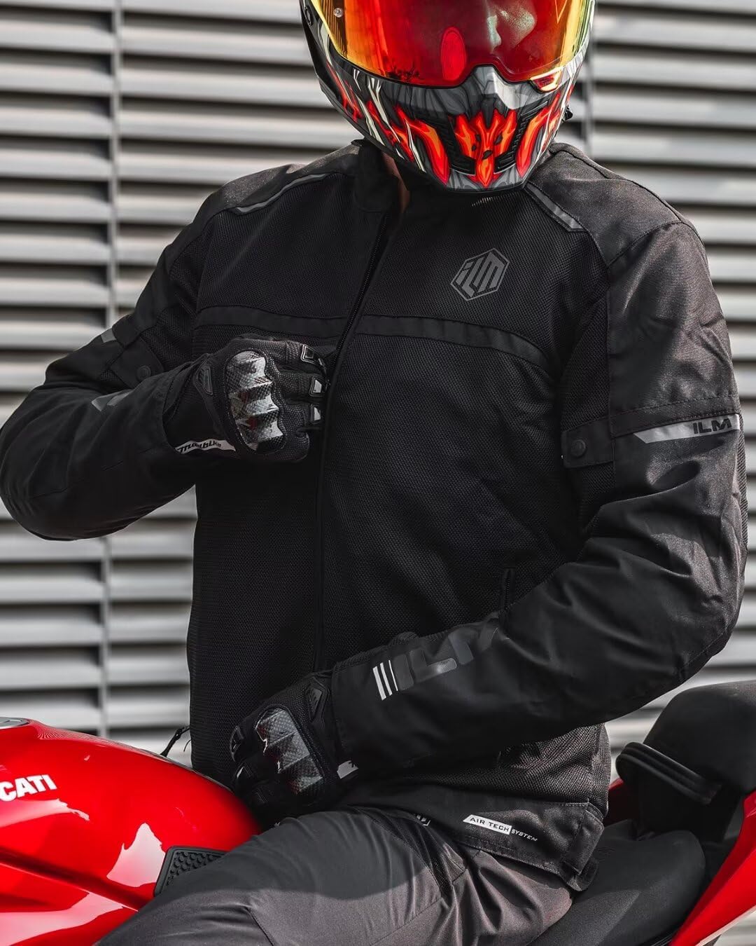 Ultimate Motorcycle Riding Jacket for Men - Featuring Mesh CE Armor and Detachable Thermal Liner for All-Season Comfort