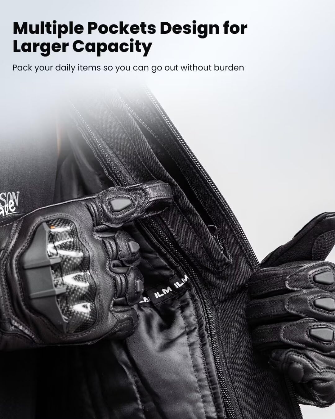Ultimate Motorcycle Riding Jacket for Men - Featuring Mesh CE Armor and Detachable Thermal Liner for All-Season Comfort