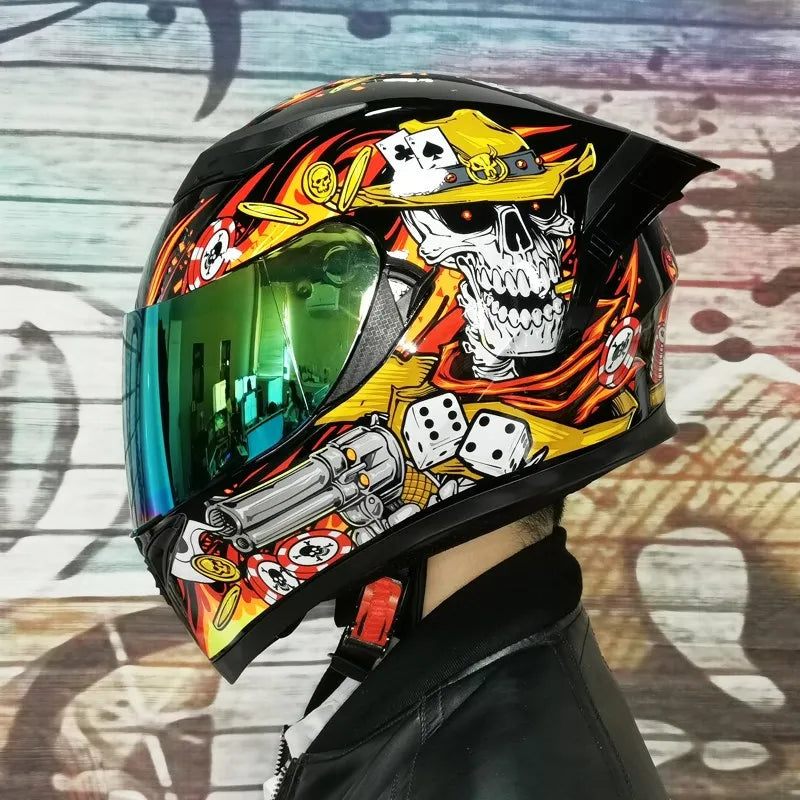 Brand New Genuine JIEKAI 316 High Quality Full Face Motorcycle Helmet Men Racing Motorcycle Helmet Capacitance