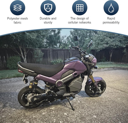 Transform Your Ride with the Ultimate Motorcycle Scooter Moped Seat Cover - Breathable, Anti-Slip Comfort for Every Journey!