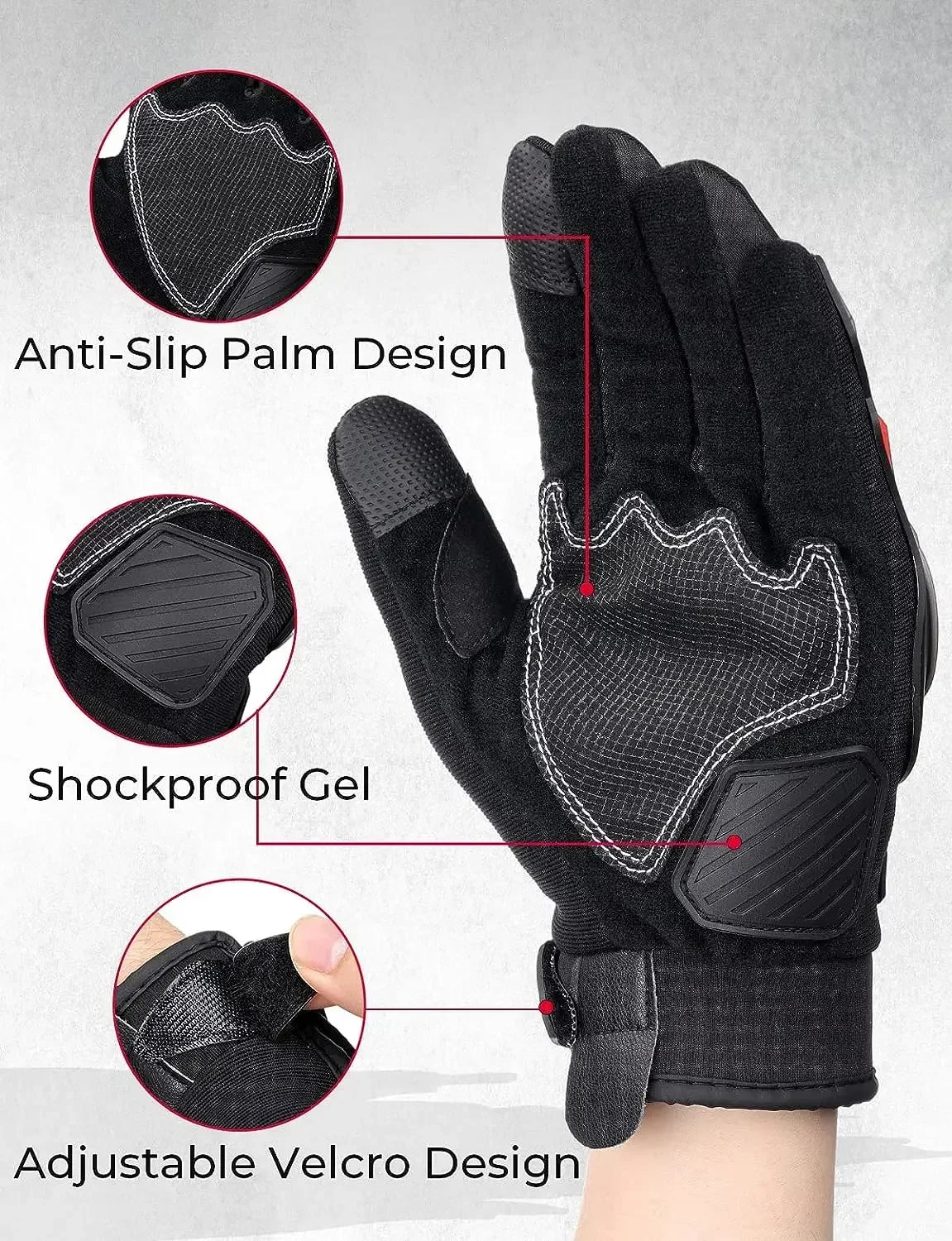 Summer Motorcycle Gloves CE 1KP Riding Gloves Hard Knuckle Touchscreen Motorbike Tactical Gloves for Dirt Bike Motocross ATV UTV