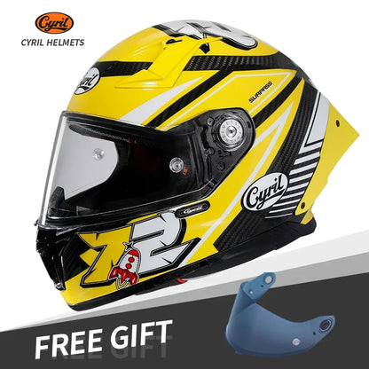 Lightweight Carbon Fiber Motorcycle Helmet Real Carbon Fiber Full Face Motorcycle Helmets Men Women DOT Motorcycle Helmets