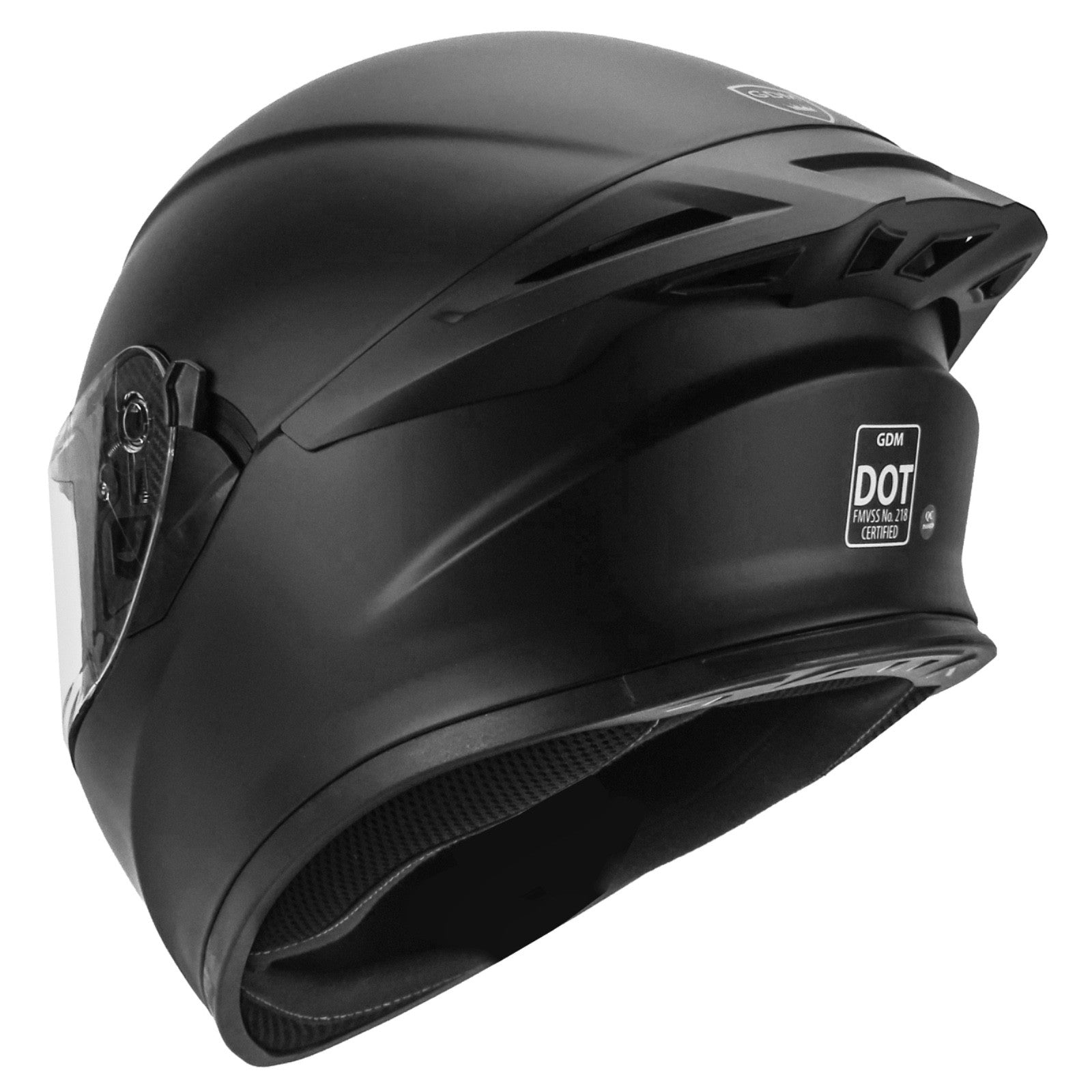 NEW Motorcycle Helmets DOT Full Face Matte Black + SHIELD OPTIONS - S M L XL XXL