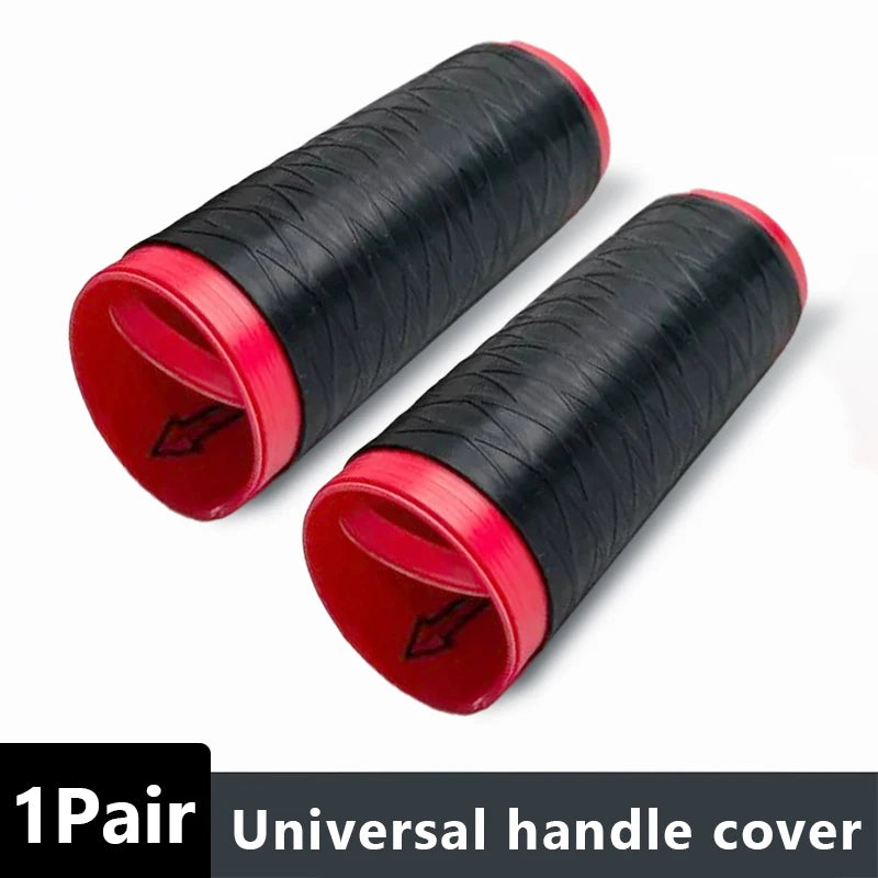 Enhance Your Ride with SEAMETAL Universal Motorcycle Silicone Handlebar Covers - Non-Slip, Self-Shrinking Grip Protection