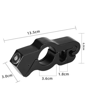 Secure Your Ride: 1PCS Anti-Theft Motorcycle Handlebar Lock - Durable Aluminum Alloy Brake Lock for Bikes and ATVs