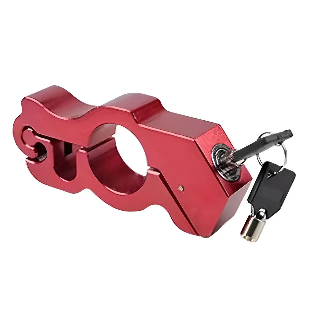 Secure Your Ride: 1PCS Anti-Theft Motorcycle Handlebar Lock - Durable Aluminum Alloy Brake Lock for Bikes and ATVs