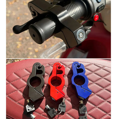 Secure Your Ride: 1PCS Anti-Theft Motorcycle Handlebar Lock - Durable Aluminum Alloy Brake Lock for Bikes and ATVs