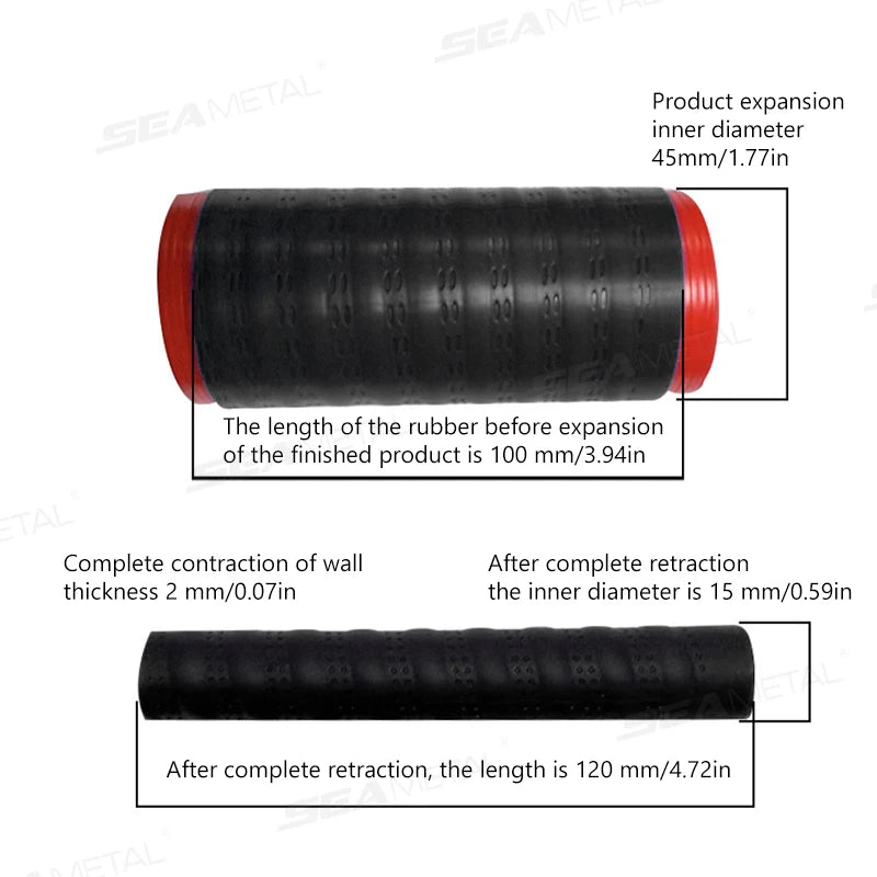 Enhance Your Ride with SEAMETAL Universal Motorcycle Silicone Handlebar Covers - Non-Slip, Self-Shrinking Grip Protection