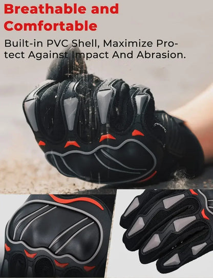 Summer Motorcycle Gloves CE 1KP Riding Gloves Hard Knuckle Touchscreen Motorbike Tactical Gloves for Dirt Bike Motocross ATV UTV