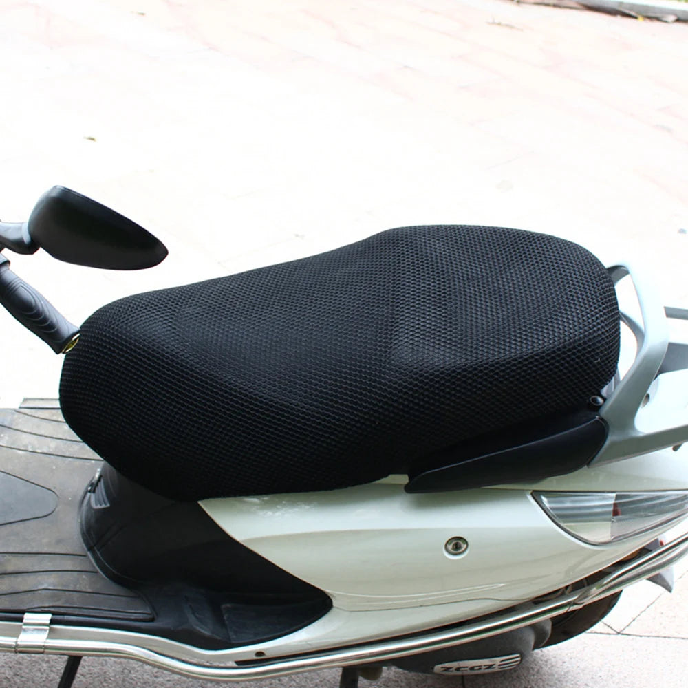 Upgrade Your Ride with the DSYCAR Anti-Slip 3D Mesh Fabric Seat Cover - Breathable, Waterproof, and Comfort-Enhancing for Motorcycles and Scooters