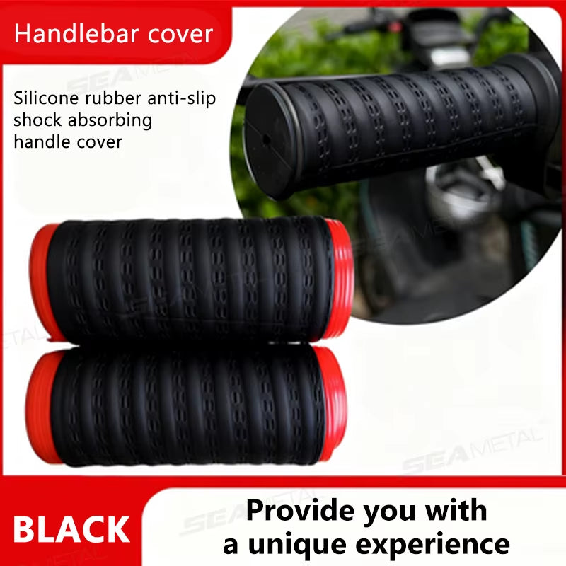 SEAMETAL Motorcycle Silicone Handlebar Cover Universal Self Shrinking Non-Slip Motorcycles Grip Covers Sleeve Protector Cover
