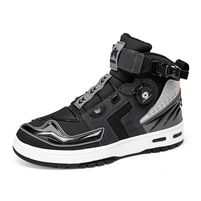 Breathable Motorcycle Boots Men Women Biker Shoes Casual Men'S Sneakers Microfiber Motocross Shoes Motorcycle Supplies