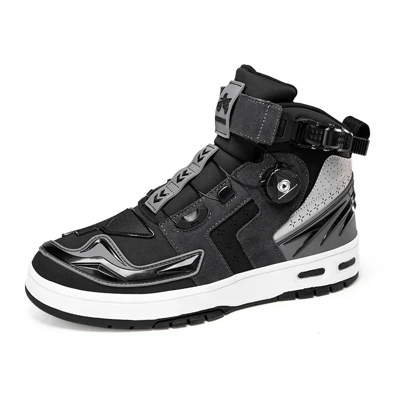 Breathable Motorcycle Boots Men Women Biker Shoes Casual Men'S Sneakers Microfiber Motocross Shoes Motorcycle Supplies