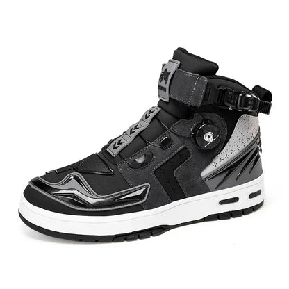 Breathable Motorcycle Boots Men Women Biker Shoes Casual Men'S Sneakers Microfiber Motocross Shoes Motorcycle Supplies