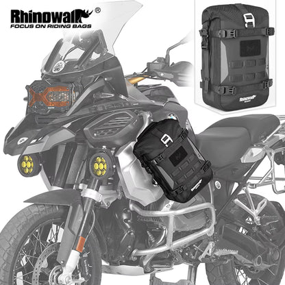 Motorcycle Bumper Bag Waterproof Frame Crash Bar Pack Outdoor Cycling Tool Placement Bag with Inner Support Board