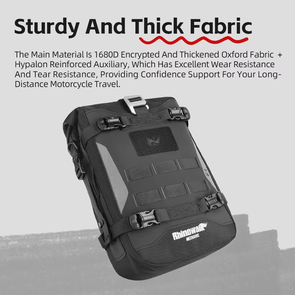 Motorcycle Bumper Bag Waterproof Frame Crash Bar Pack Outdoor Cycling Tool Placement Bag with Inner Support Board