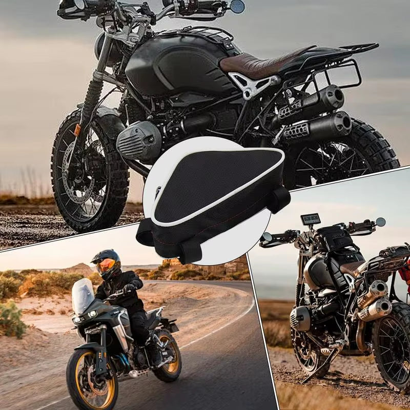 Compact Motorcycle Frame Bags · 2-Piece Set