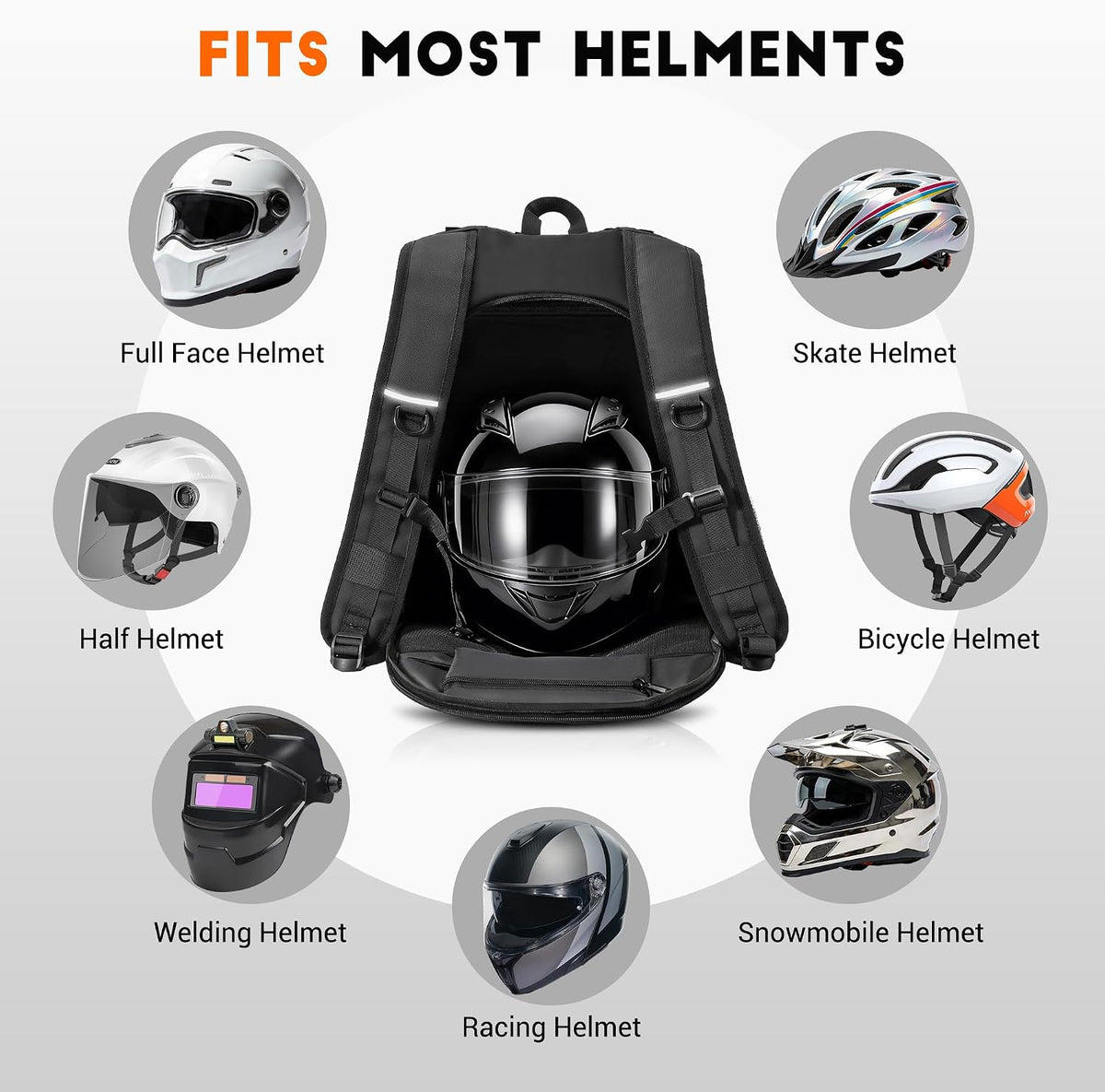 Motorcycle Helmet Backpack