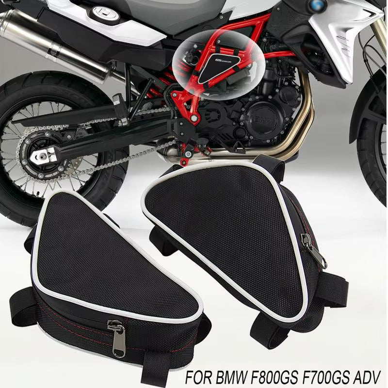 Compact Motorcycle Frame Bags · 2-Piece Set