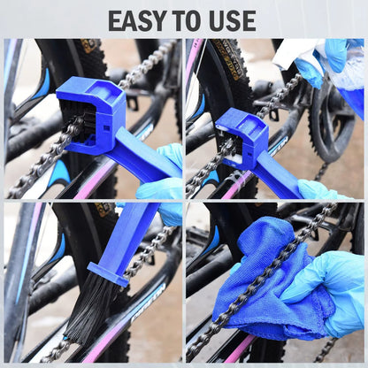 Portable Chain Cleaner Motorcycle Road Bike Chain Clean Brush Bicycle Clean Motorcycle Tools Chain Cleaner Maintenance Tool Port