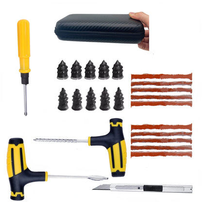 Motorcycle Tire Repair Kit Car Puncture Plug Tools Tyre Puncture Emergency for Tire Strips Stirring Glue Repair Tool Kit