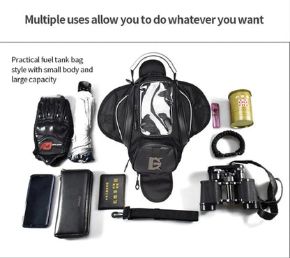 Motorcycle Fuel Tank Bag Touchable Navigation Magnet Bag Motorbike Dust Bag Motorcycle Rider Satchel Fanny Pack Equipment